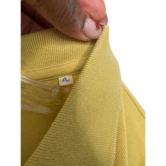 Serge Blanco Men's Yellow Preppy Slim Fit Short Sleeve Polo Shirt Size XL‎ - Picture 2 of 12